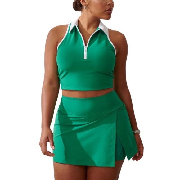 YPB SculptLUX Emerald Green Activewear Skort - Picture 1 of 5
